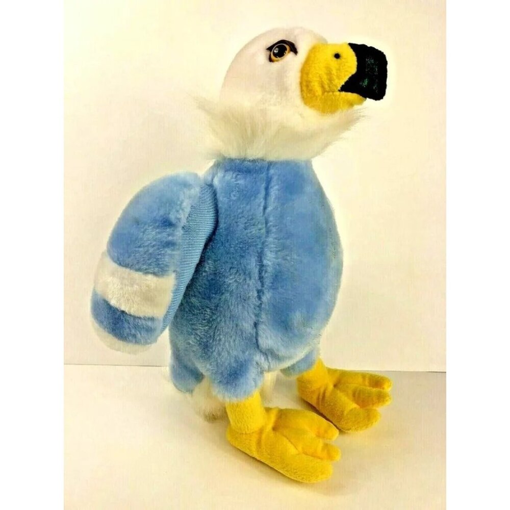 King Plush Blue Bold Eagle Plush Bird Pray 12” Stuffed Animal 2002.